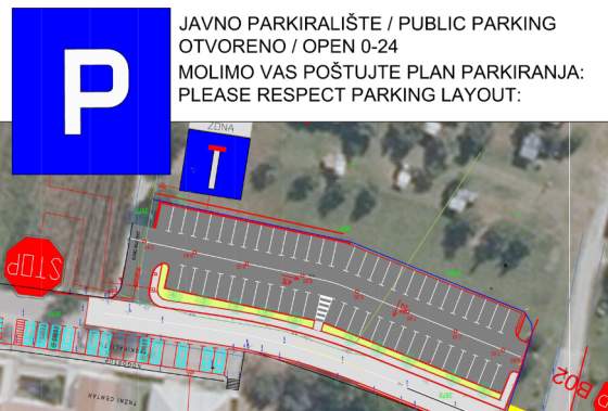 Novo javno parkiralište u Lumbardi